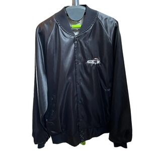 Hartwell Jacket Black Satin Police Sheriff Patrol Car Humbert Large 42-44